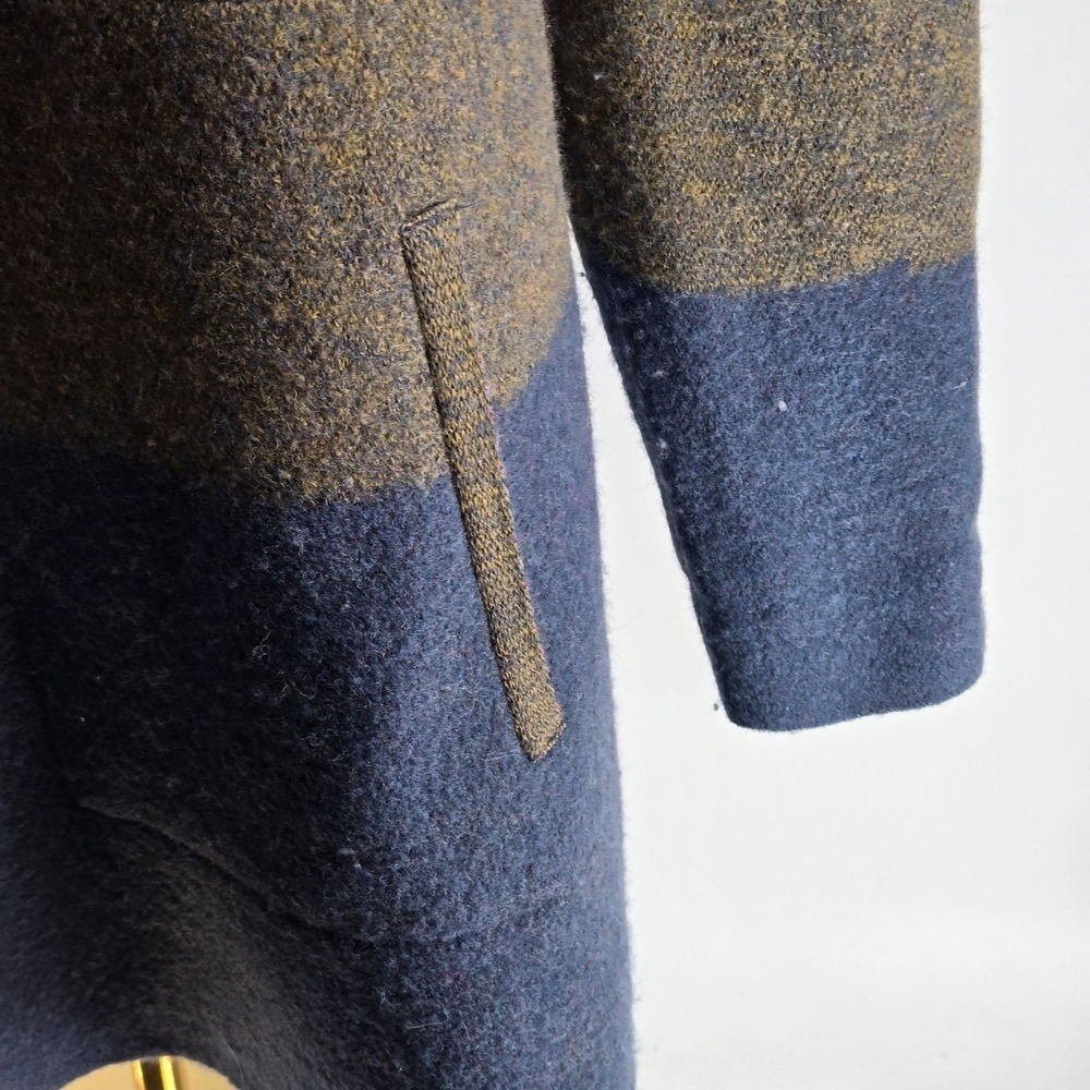 Toad&Co Coatigan Womens L Multicolor Hooded Tweed Overcoat Open Pockets - Picture 3 of 7